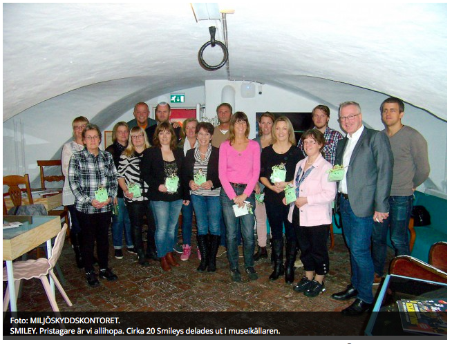 Kotten fick Smiley pris 2014 för bra koll på livsmedel!